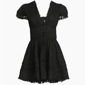 Peixoto Piper Black Lace Mini Dress Size Medium